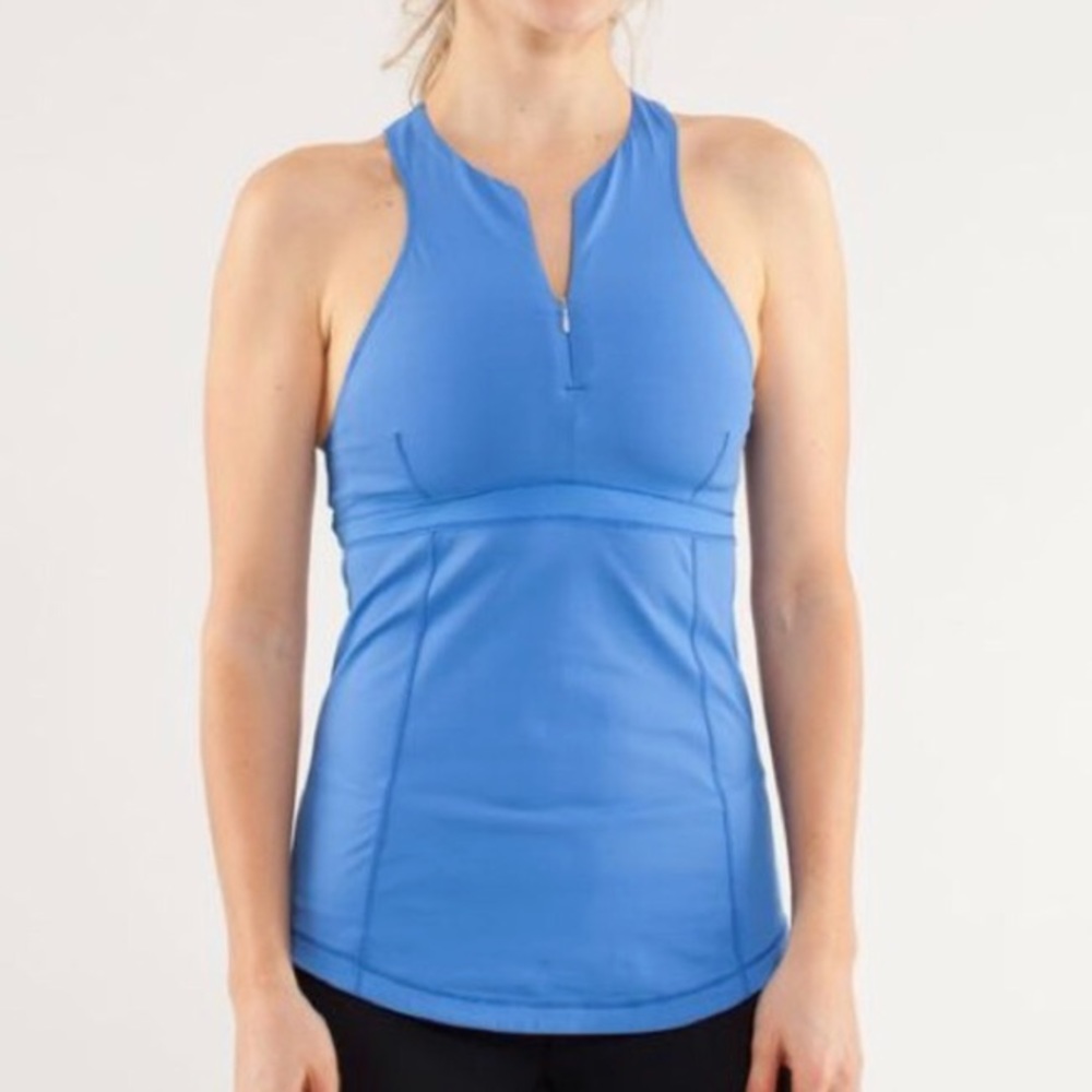 🌸 Lululemon zippy run tank top